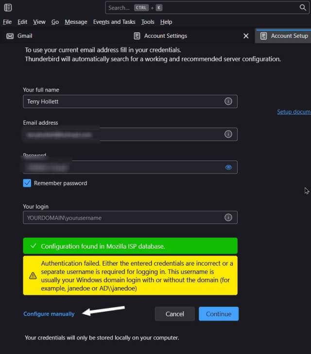 thunderbird-configuration-found-in-mozilla-isp-database-authentication-failed