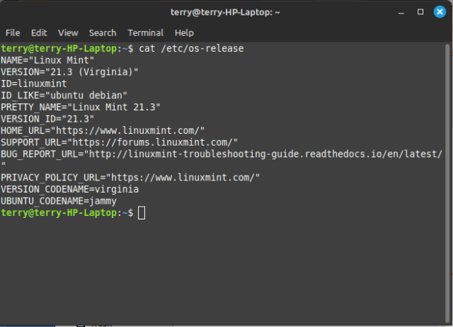linux-mint-terminal-cat-etc-os-release-version-info