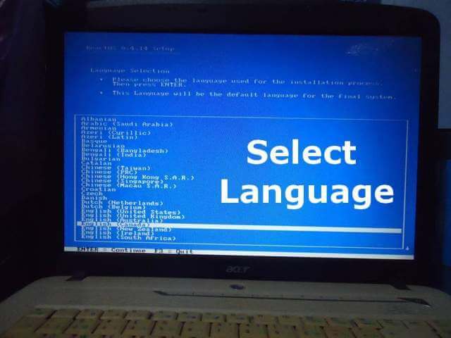 reactos-select-your-language