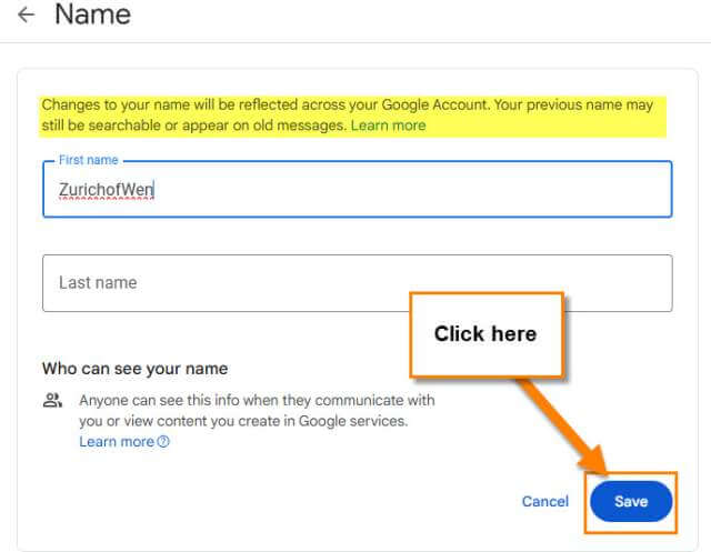 google-account-name-change-save-button