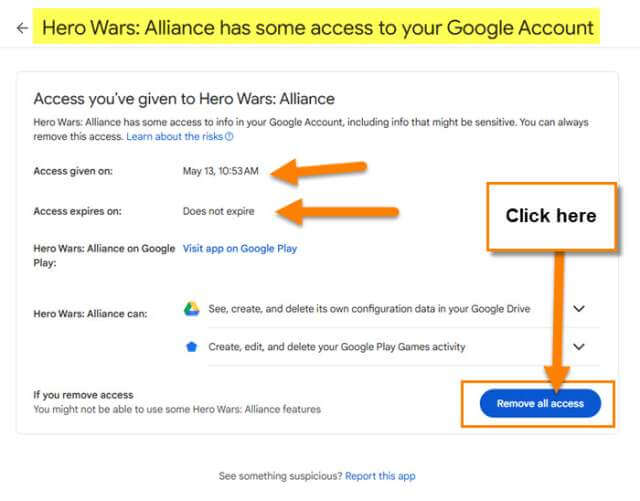 google-connections-remove-all-access-button