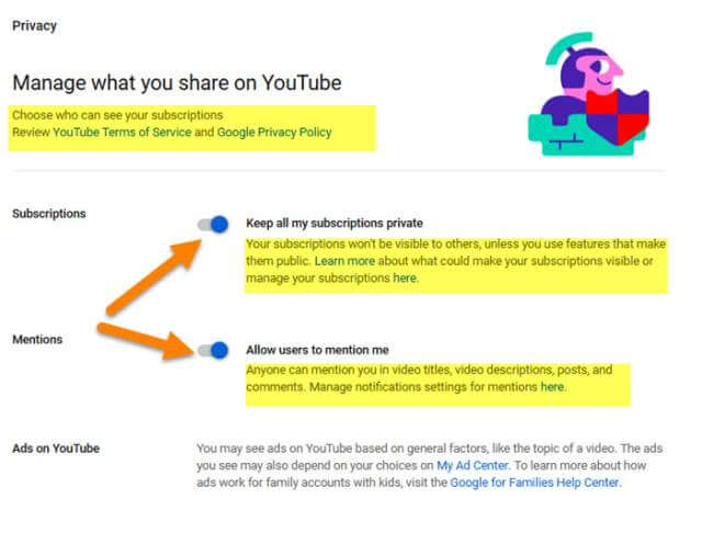 youtube-privacy-settings-screen