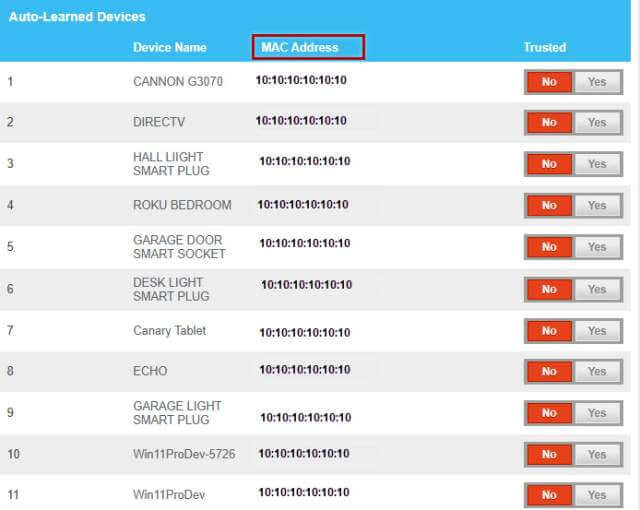 example-list-of-devices