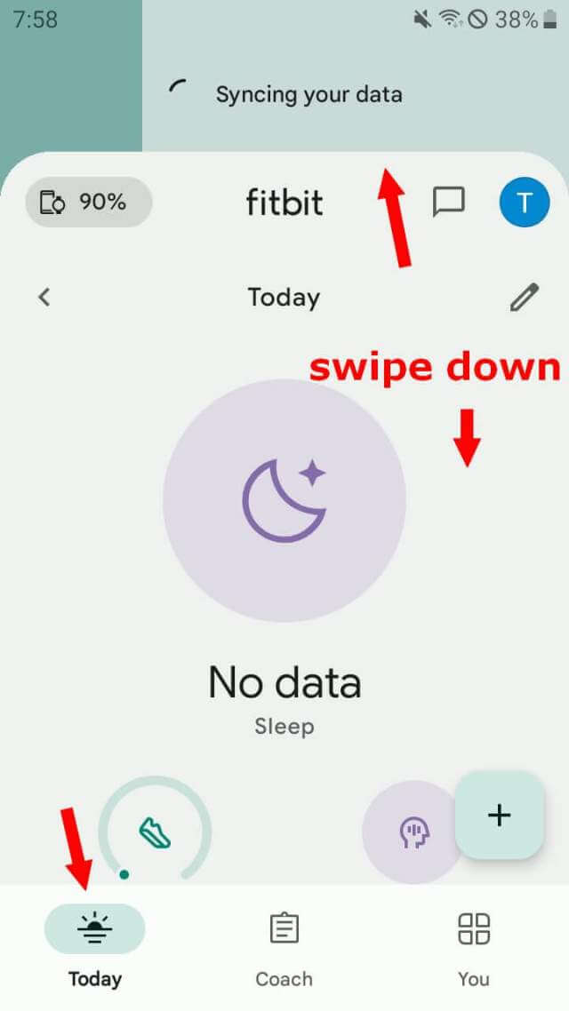 firbit-app-screen-tap-today-swipe-down-syncing-your-data