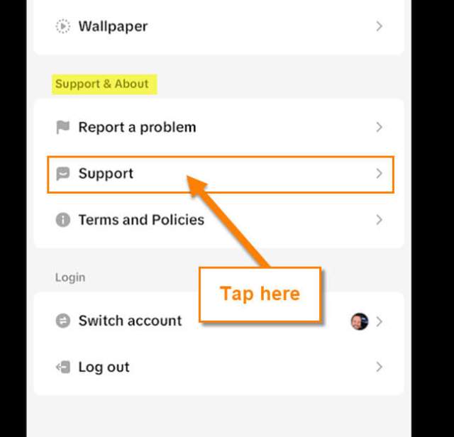 tiktok-support-link