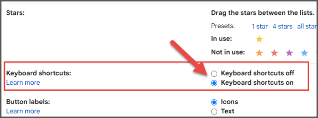 enable-gmail-keyboard-shortcuts