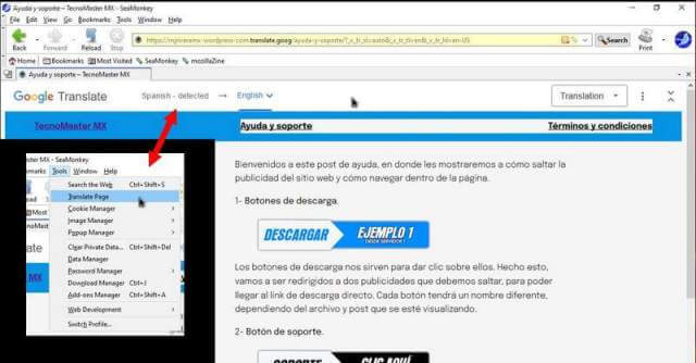 seamonkey-translate-spanish-to-english