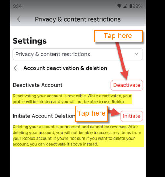 roblox-app-deactivate-account-button