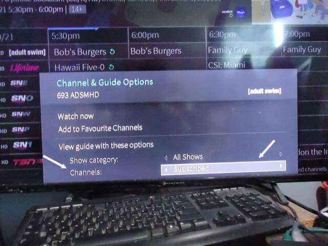 tivo-channel-guide-options-chnnels-subscribed-add-to-favourites