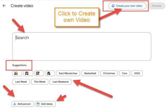 google-photos-create-own-button