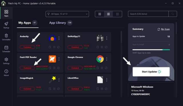 patch-my-pc-showing-updated-green-outdated-red-start-updater