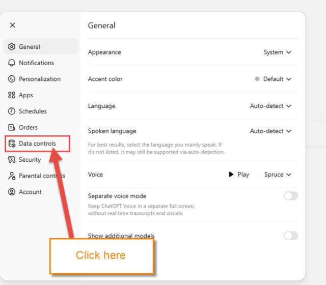 chatGPT-data-controls-link