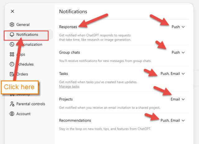 chatGPT-notifications-link