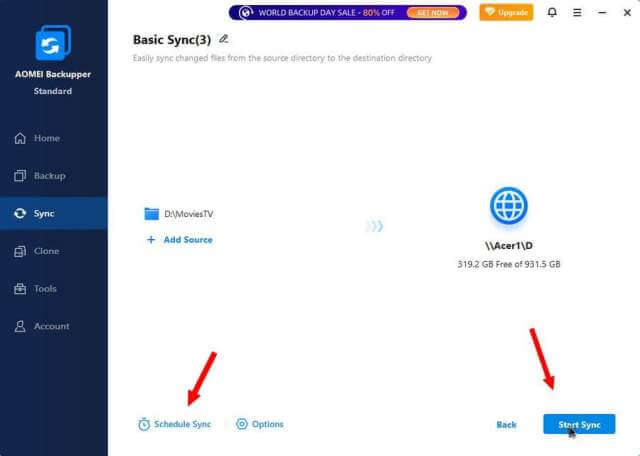 aomei-backupper-main-screen-souce-destination-selected-schedule-sync-start