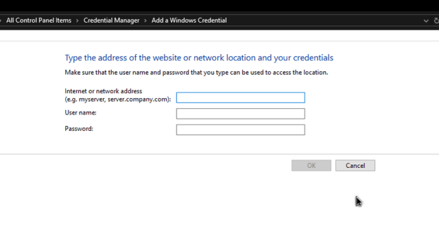 add-a-windows-credential-type-network-location-user-name-password