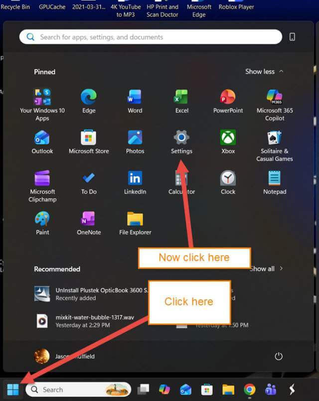 windows-11-settings-link