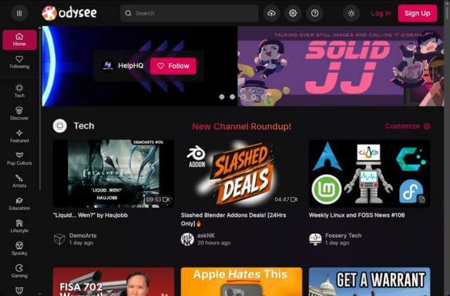 screenshot-odysee.com