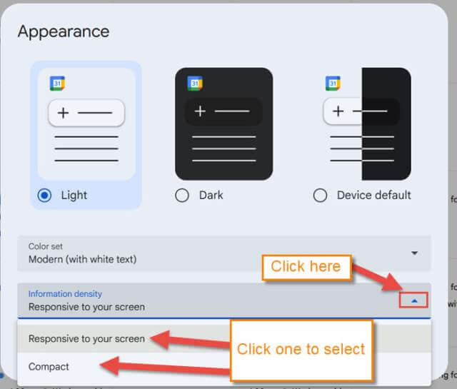 google-browser-information-density-option