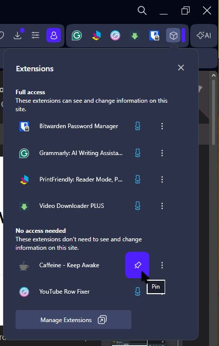 opera-extensions-pin-caffeine-keep-awake
