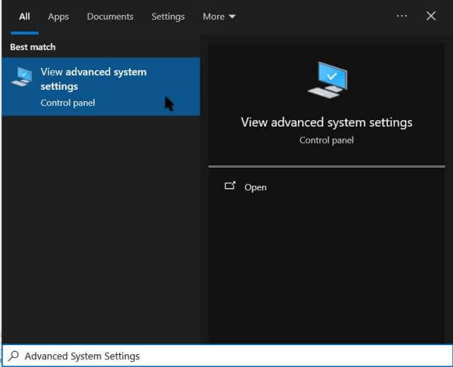 start-menu-search-view-advanced-system-settings