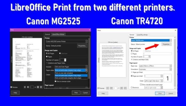 libreoffice-print-from-two-different-printers-canon-mg2525-tr4720-click-properties