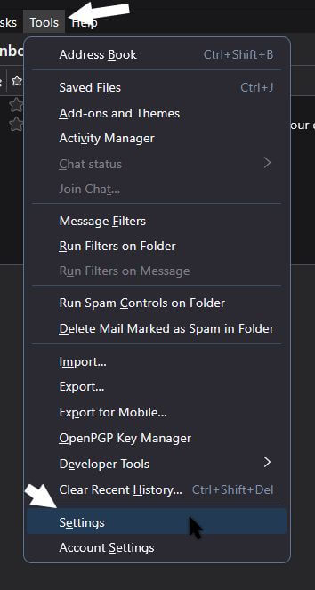 thunderbird-tools-menu-settings