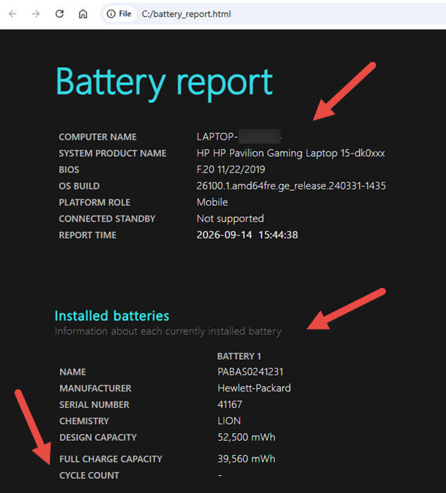 windows-11-battery-health-report